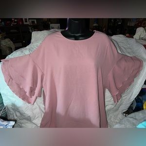 Emery Rose Tiered Sleeve Blouse